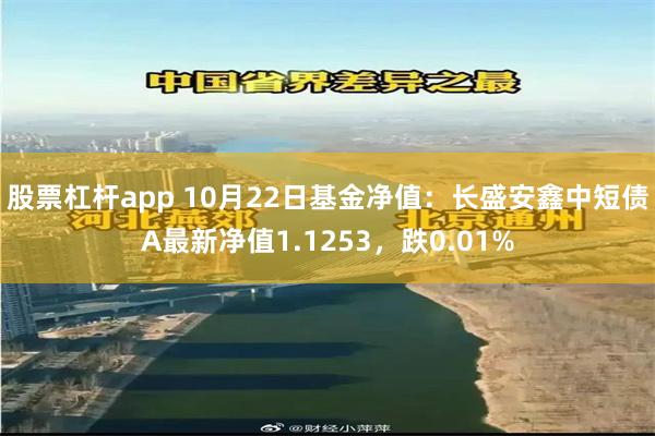 股票杠杆app 10月22日基金净值：长盛安鑫中短债A最新净值1.1253，跌0.01%