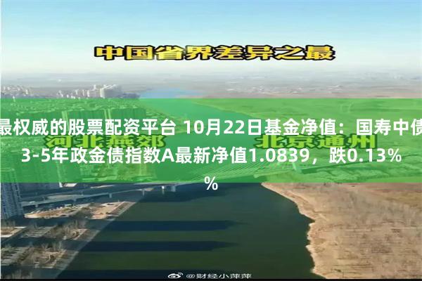 最权威的股票配资平台 10月22日基金净值：国寿中债3-5年政金债指数A最新净值1.0839，跌0.13%