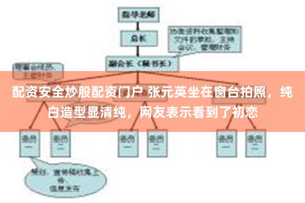 配资安全炒股配资门户 张元英坐在窗台拍照，纯白造型显清纯，网友表示看到了初恋