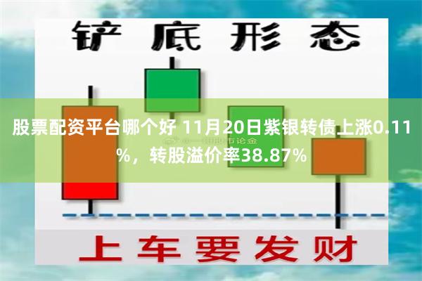 股票配资平台哪个好 11月20日紫银转债上涨0.11%，转股溢价率38.87%